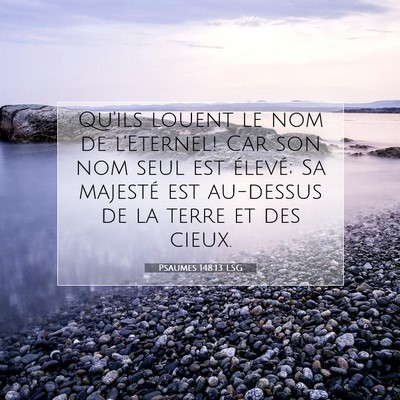 Psaumes 148:13 Verset biblique expliqué