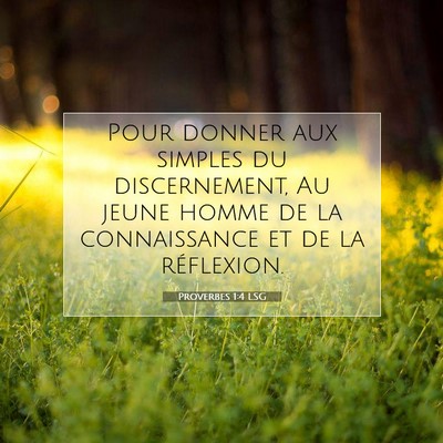 Proverbes 1:4 Verset biblique expliqué