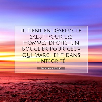 Proverbes 2:7 Verset biblique expliqué