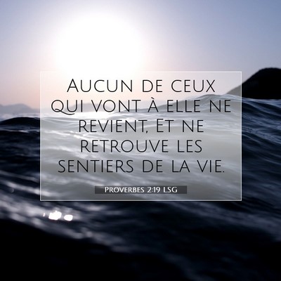 Proverbes 2:19 Verset biblique expliqué