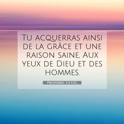 Proverbes 3:4 LSG Image du verset biblique