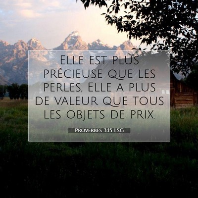 Proverbes 3:15 Verset biblique expliqué