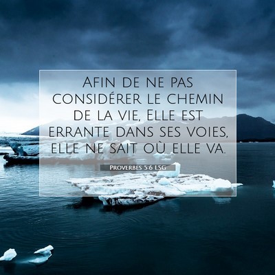 Proverbes 5:6 Verset biblique expliqué