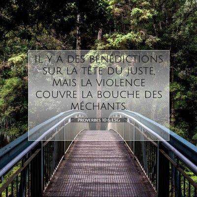 Proverbes 10:6 Verset biblique expliqué