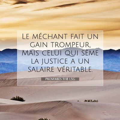 Proverbes 11:18 Verset biblique expliqué