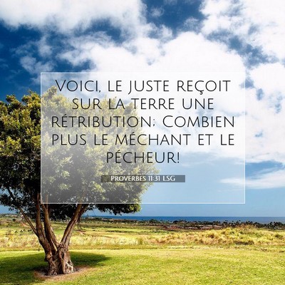 Proverbes 11:31 Verset biblique expliqué