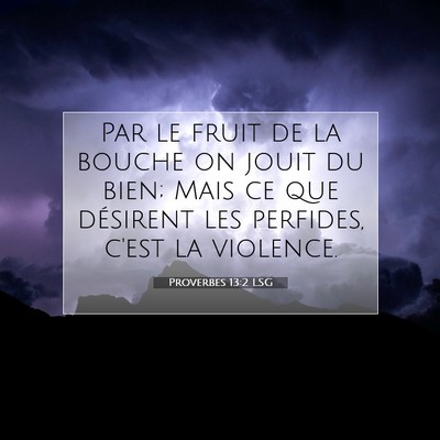 Proverbes 13:2 Verset biblique expliqué