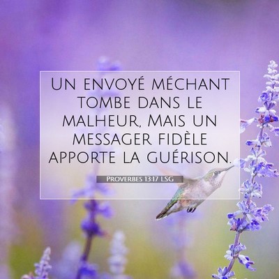 Proverbes 13:17 LSG Image du verset biblique