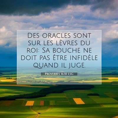 Proverbes 16:10 Verset biblique expliqué