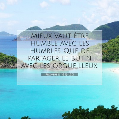 Proverbes 16:19 Verset biblique expliqué