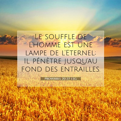 Proverbes 20:27 Verset biblique expliqué