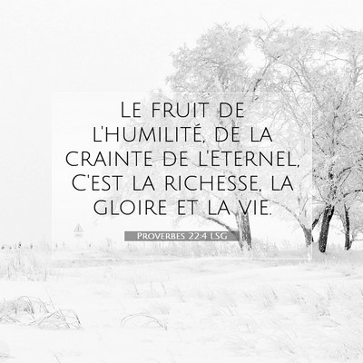 Proverbes 22:4 Verset biblique expliqué