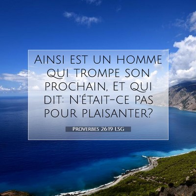 Proverbes 26:19 Verset biblique expliqué