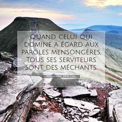 Proverbes 29:12 Verset biblique expliqué