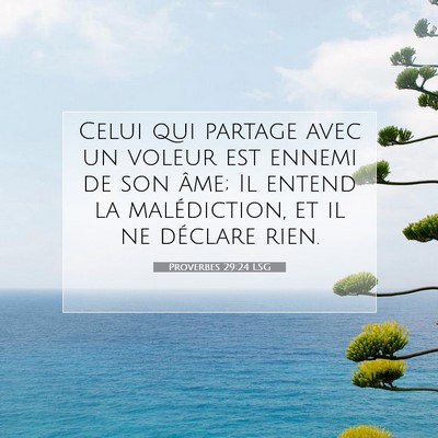 Proverbes 29:24 Verset biblique expliqué