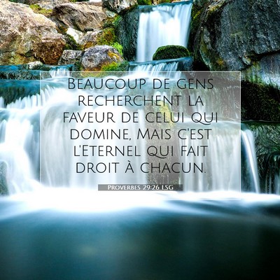 Proverbes 29:26 Verset biblique expliqué