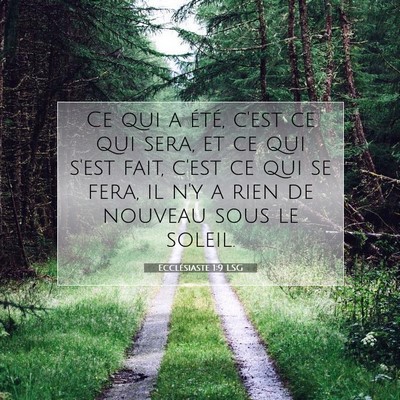 Ecclésiaste 1:9 Verset biblique expliqué