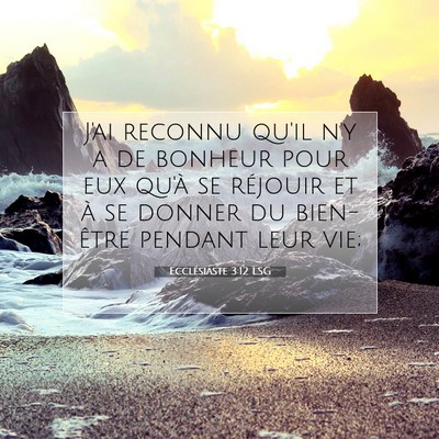 Ecclésiaste 3:12 LSG Image du verset biblique