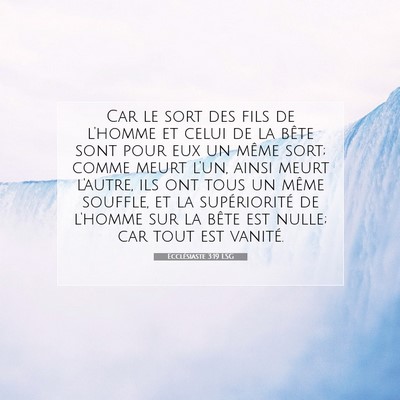 Ecclésiaste 3:19 LSG Image du verset biblique