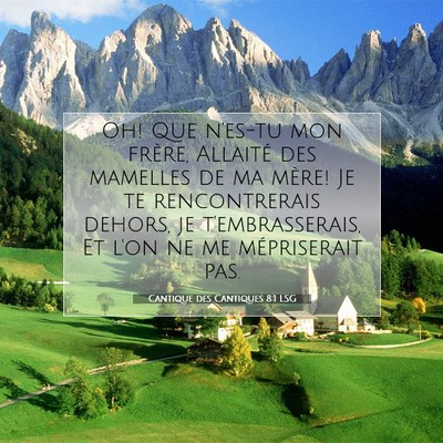 Cantique des Cantiques 8:1 Verset biblique expliqué