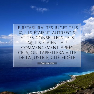 Ésaïe 1:26 Verset biblique expliqué