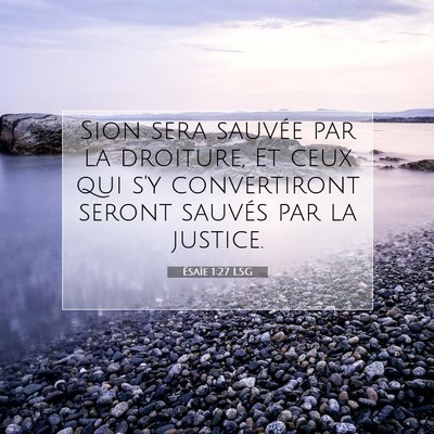 Ésaïe 1:27 Verset biblique expliqué