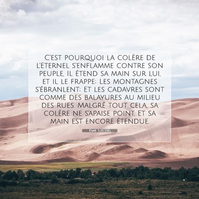 Ésaïe 5:25 LSG Image du verset biblique