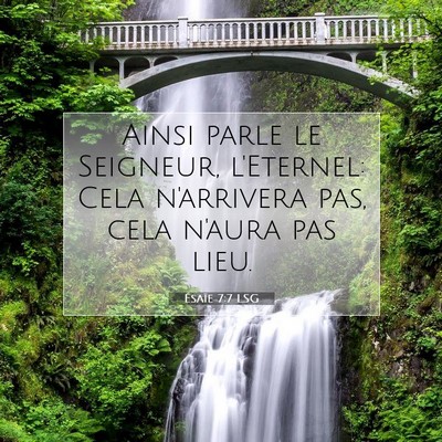 Ésaïe 7:7 Verset biblique expliqué