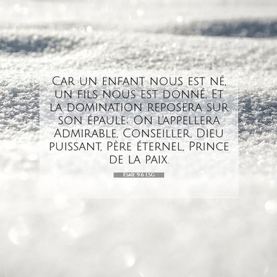 Ésaïe 9:6 Verset biblique expliqué