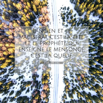 Ésaïe 9:15 LSG Image du verset biblique