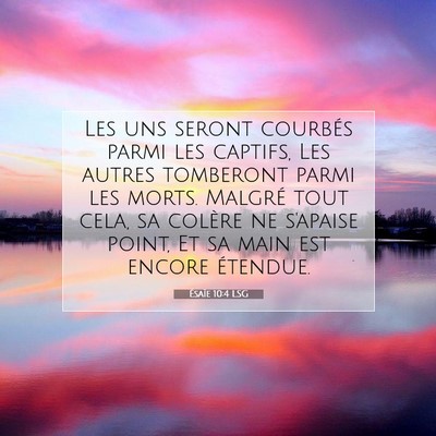 Ésaïe 10:4 Verset biblique expliqué