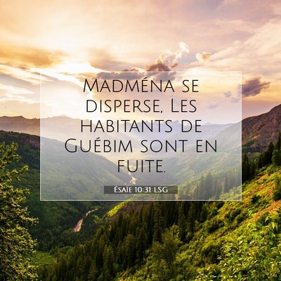 Ésaïe 10:31 LSG Image du verset biblique