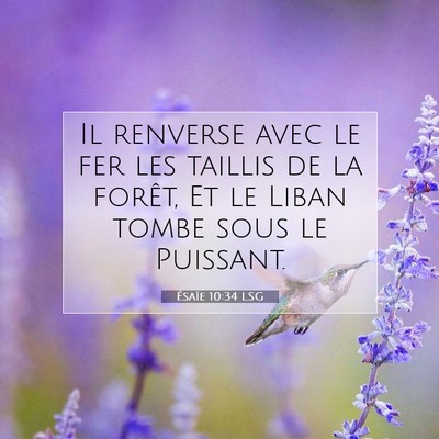 Ésaïe 10:34 Verset biblique expliqué