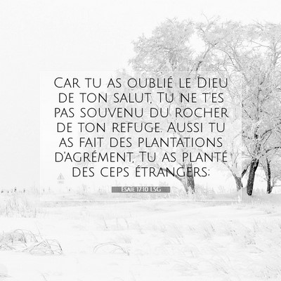 Ésaïe 17:10 LSG Image du verset biblique