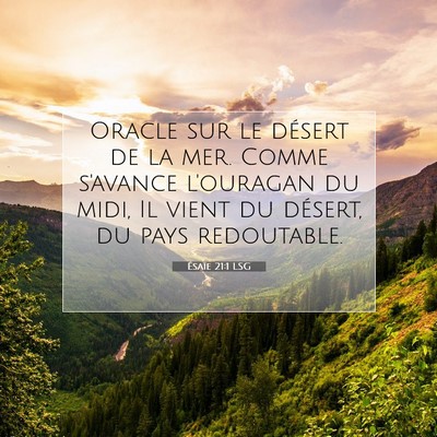 Ésaïe 21:1 Verset biblique expliqué