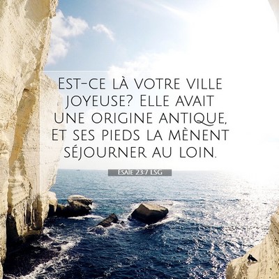 Ésaïe 23:7 LSG Image du verset biblique