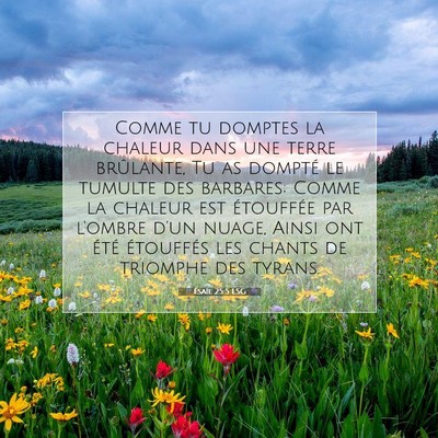 Ésaïe 25:5 Verset biblique expliqué