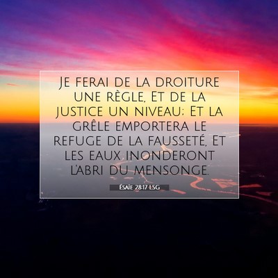 Ésaïe 28:17 Verset biblique expliqué