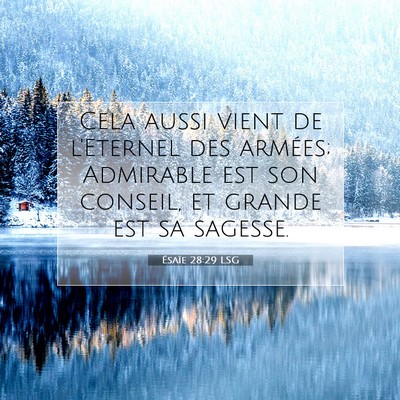 Ésaïe 28:29 Verset biblique expliqué