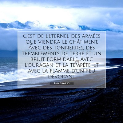 Ésaïe 29:6 LSG Image du verset biblique