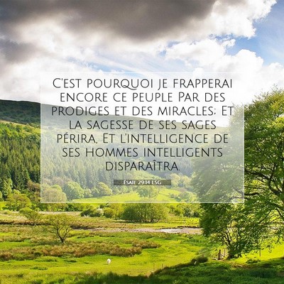 Ésaïe 29:14 Verset biblique expliqué