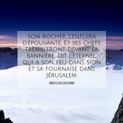 Ésaïe 31:9 LSG Image du verset biblique