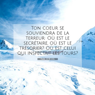 Ésaïe 33:18 Verset biblique expliqué