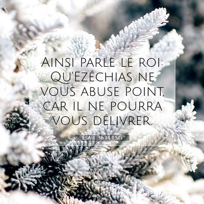 Ésaïe 36:14 LSG Image du verset biblique