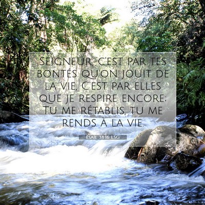 Ésaïe 38:16 Verset biblique expliqué