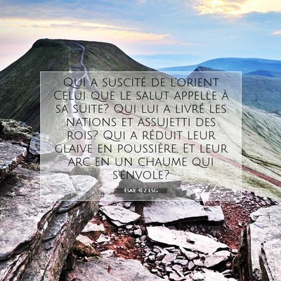 Ésaïe 41:2 Verset biblique expliqué