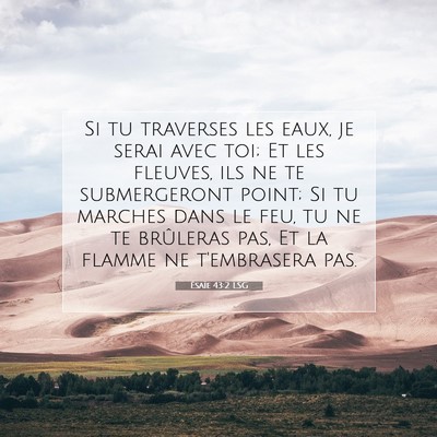 Ésaïe 43:2 LSG Image du verset biblique