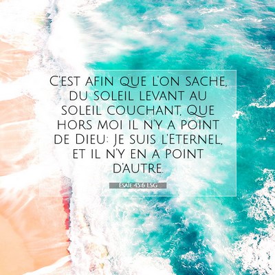 Ésaïe 45:6 LSG Image du verset biblique