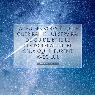 Ésaïe 57:18 LSG Image du verset biblique