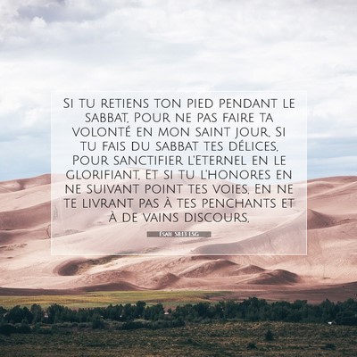 Ésaïe 58:13 Verset biblique expliqué